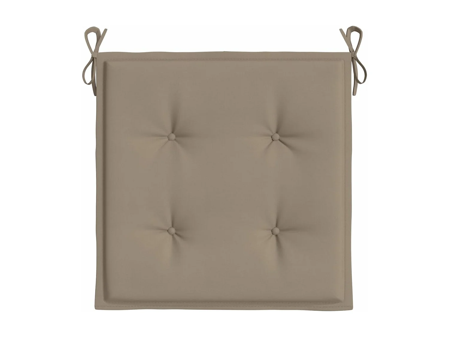Coussins de chaise jardin lot de 4 taupe 50x50x3cm tissu oxford