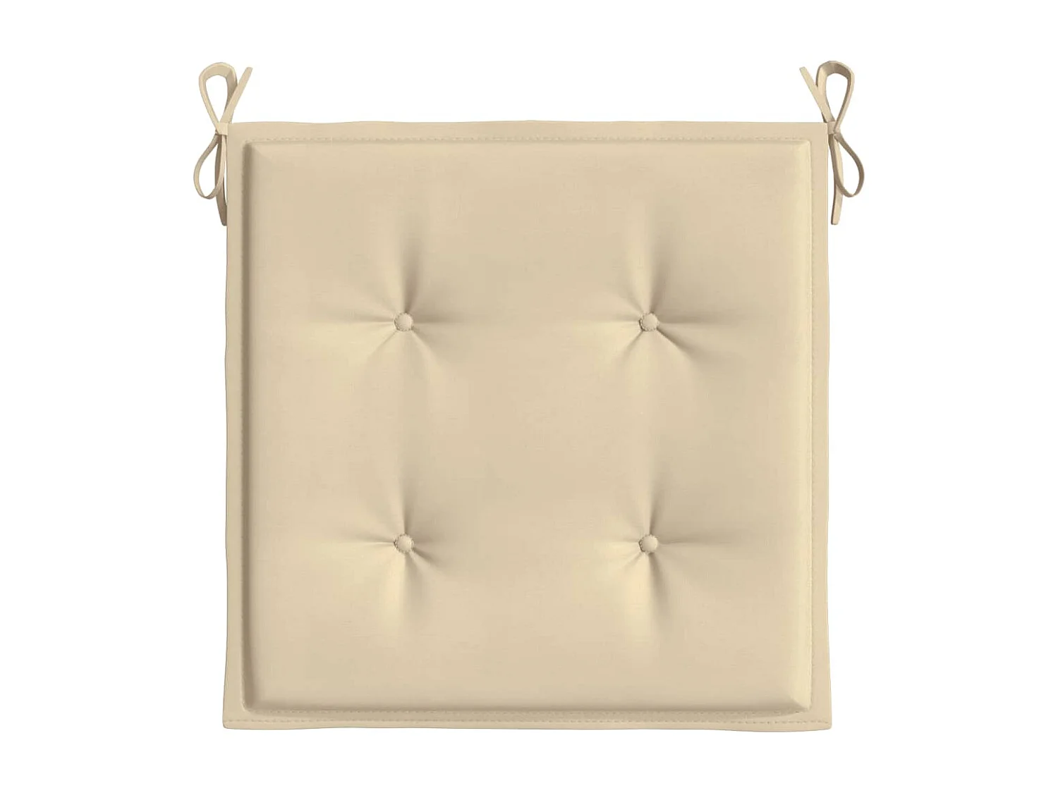 Coussins de chaise de jardin 2 pièces beige 50x50x3cm tissu oxford