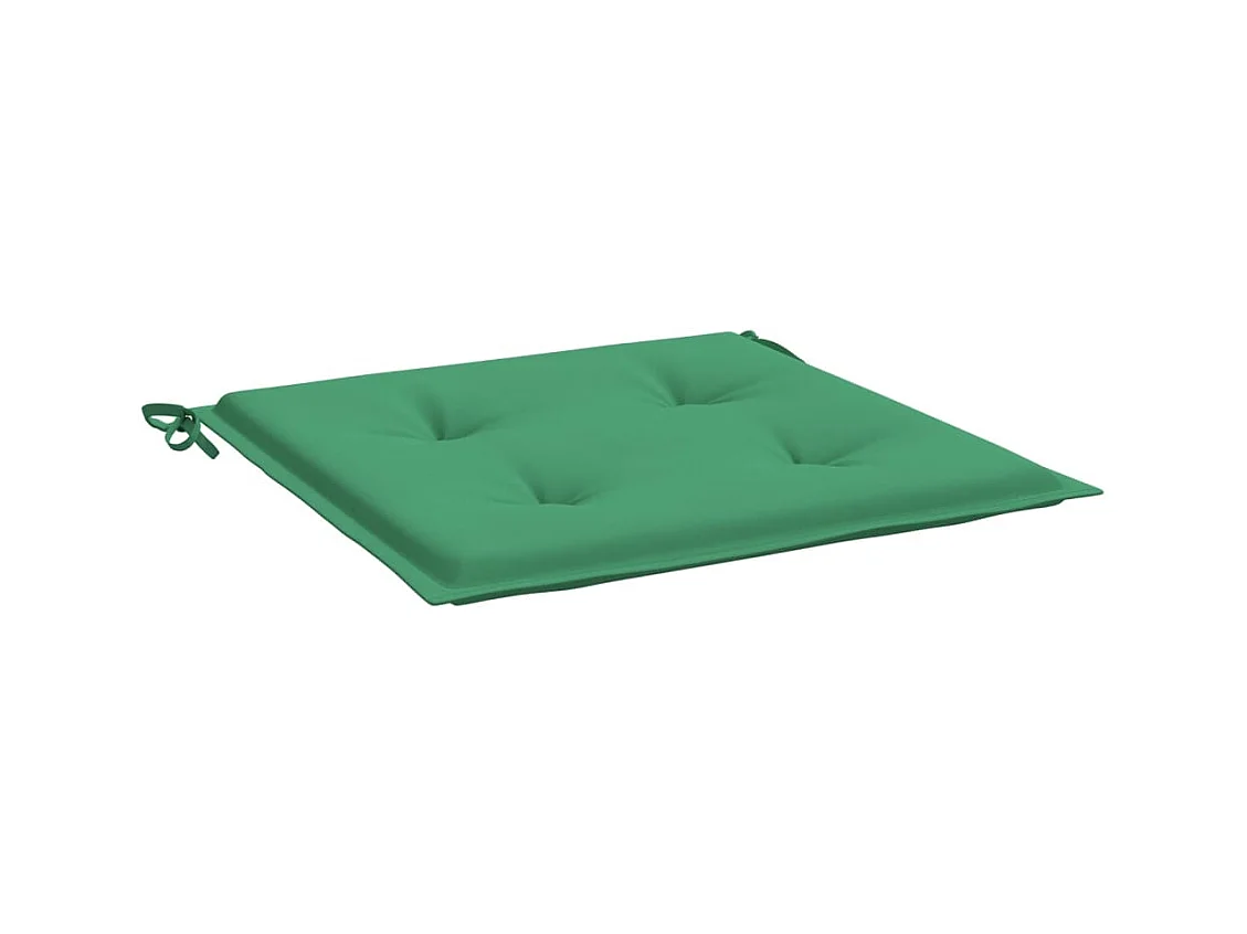 Coussins de chaise de jardin 2 pièces vert 50x50x3 cm tissu oxford