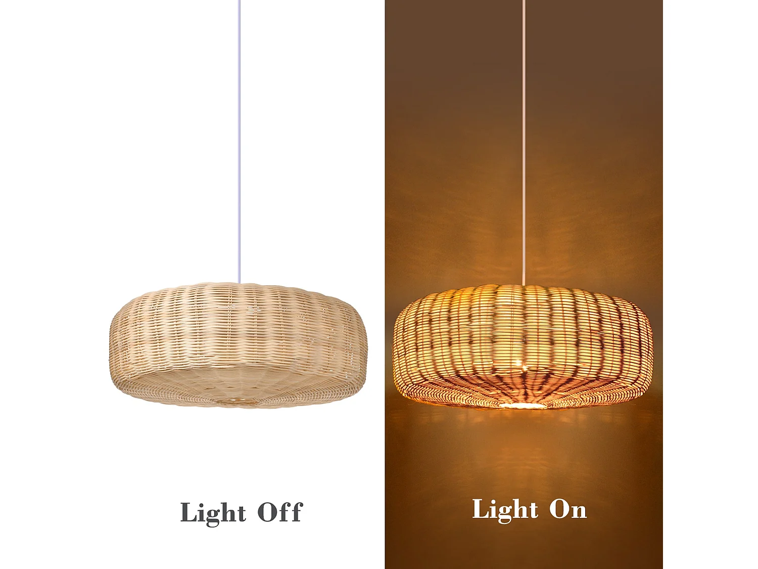 Arturesthome suspension tissée à la main suspension cuisine et salon d60 cm x h60 cm