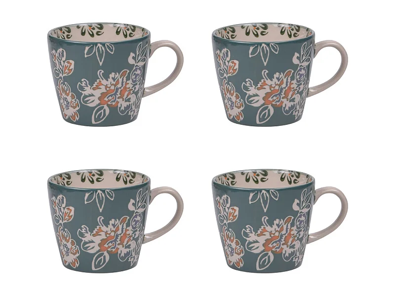 Coffret de 4 tasses Faustine 36 cl