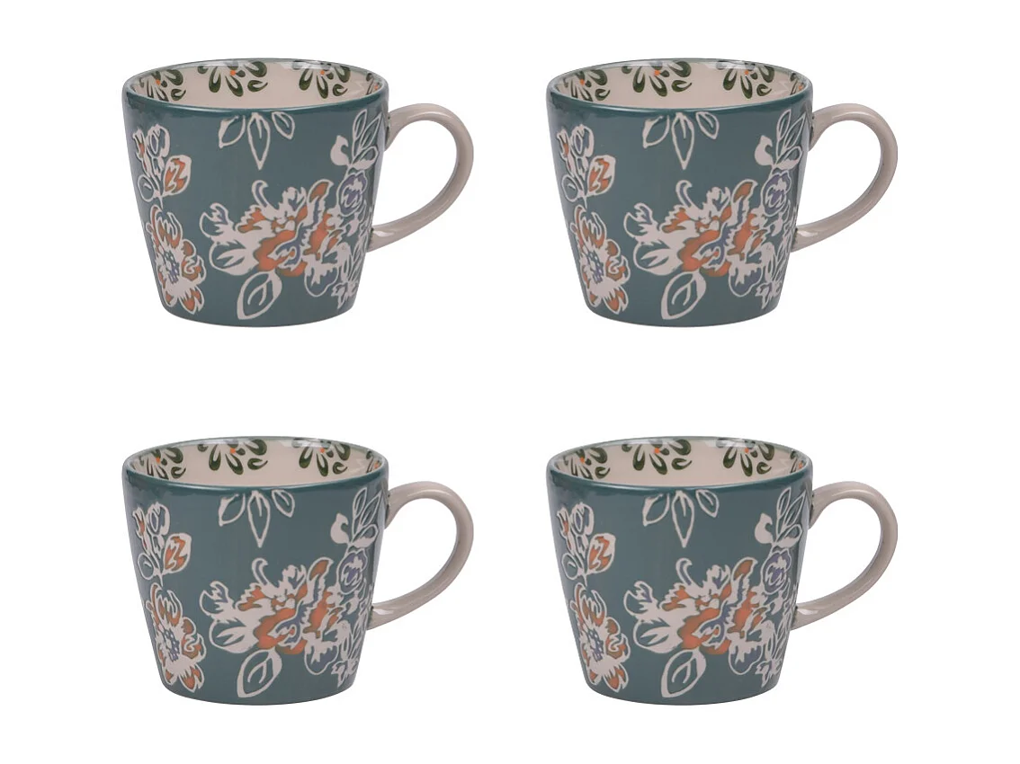 Coffret de 4 tasses Faustine 36 cl