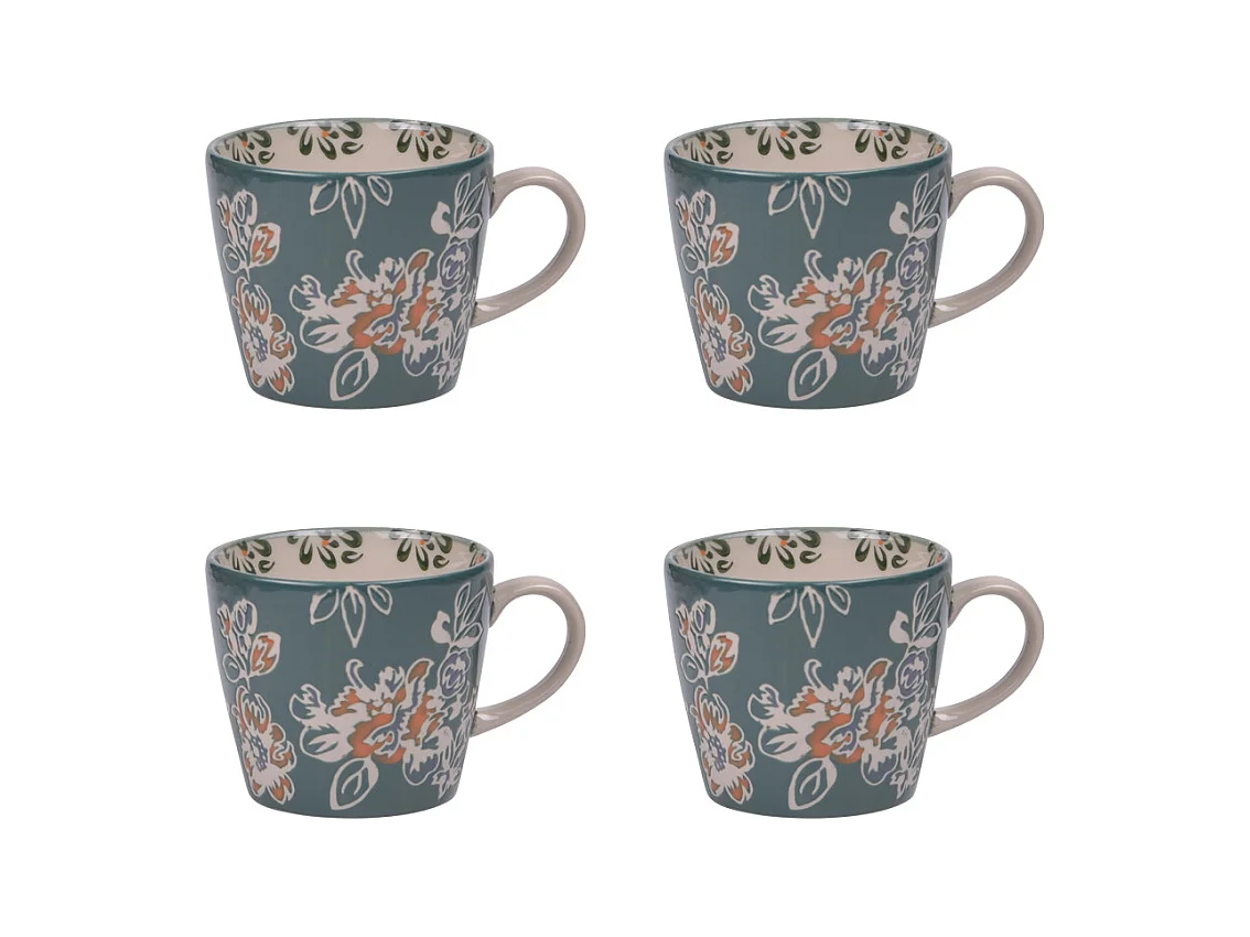 Coffret de 4 tasses Faustine 36 cl