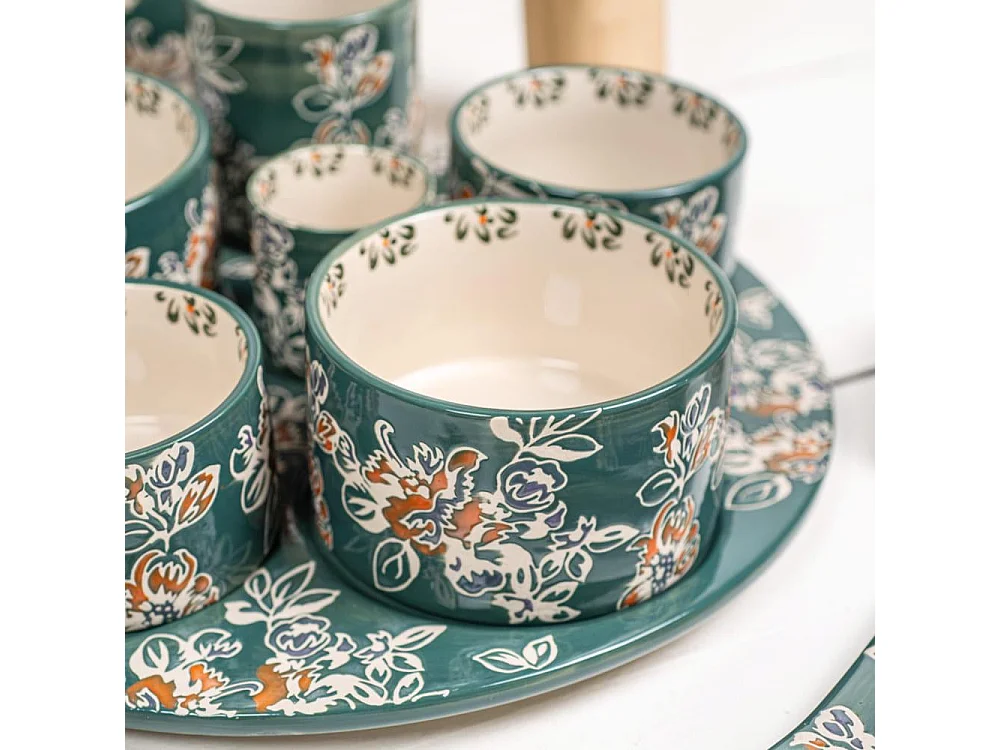 Service apéritif 6 pièces Faustine