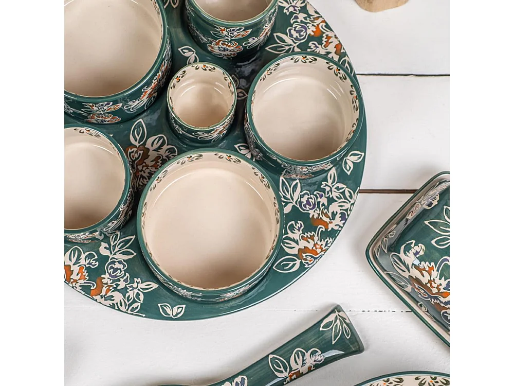 Service apéritif 6 pièces Faustine