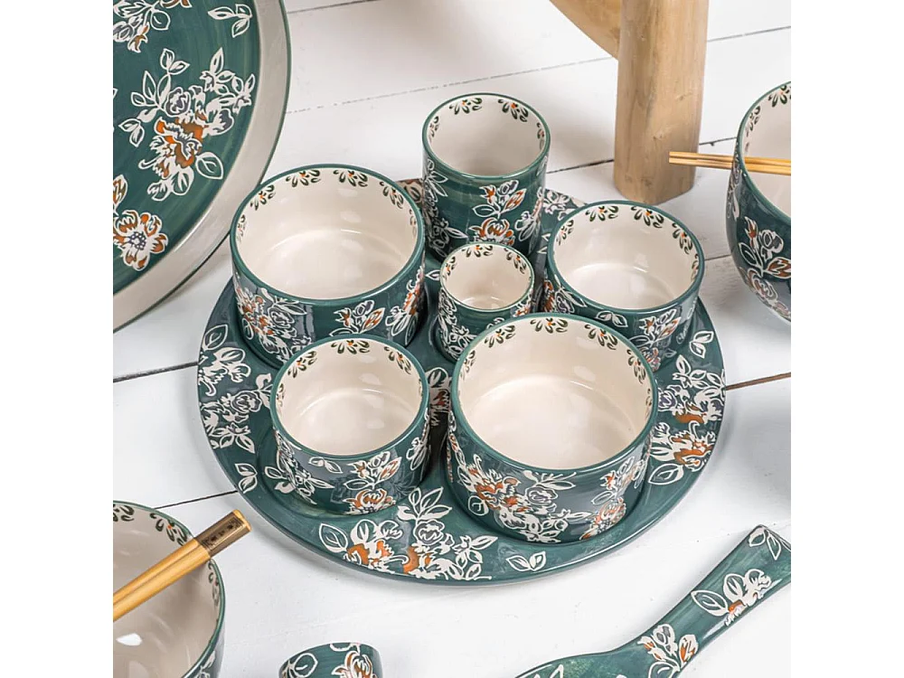 Service apéritif 6 pièces Faustine