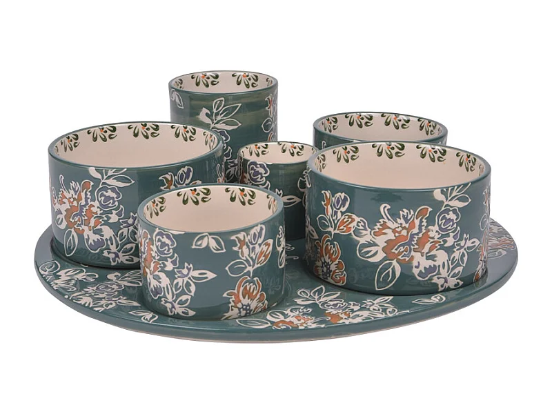 Service apéritif 6 pièces Faustine