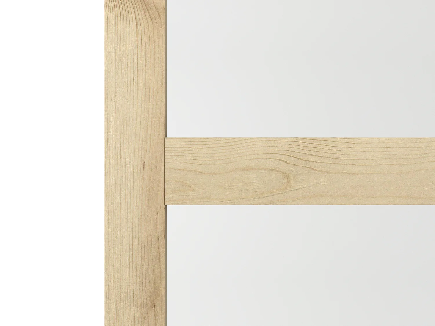 Schuifdeur met klamplaagsysteem in hout en gehard glas - 3 vensters - H205 x L73 cm - ACOSTA II