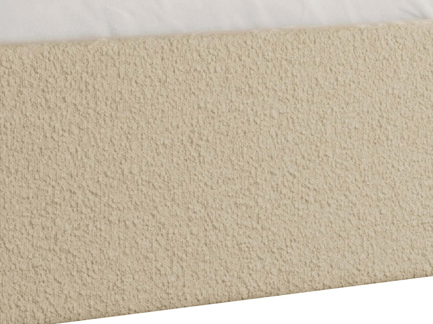 Bett mit Bettkasten - 160 x 200 cm - Bouclé-Stoff - Beige - PONTOS II von YSMÉE