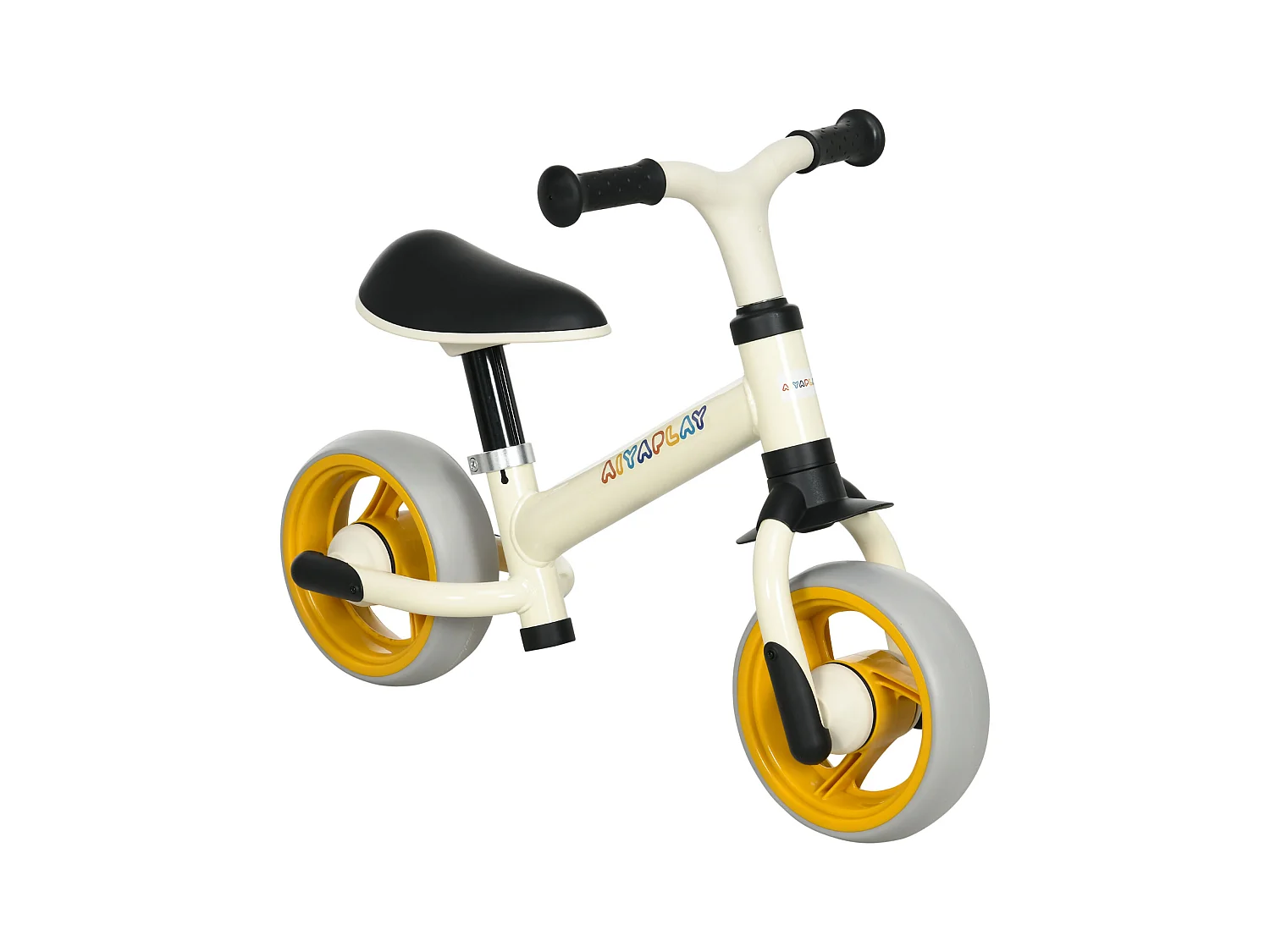 Draisienne enfant selle réglable roues EVA charge max. reco. 25 Kg acier crème