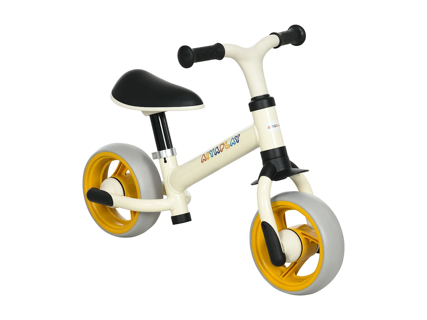 Draisienne enfant selle réglable roues EVA charge max. reco. 25 Kg acier crème