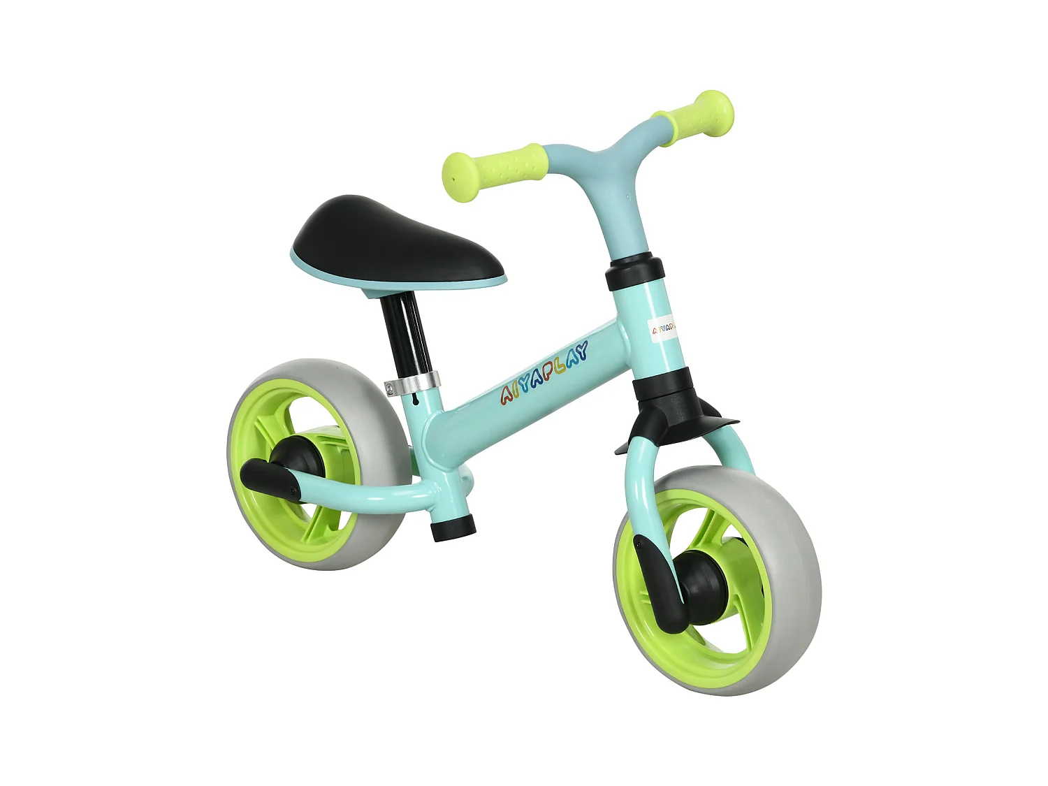 Draisienne enfant selle réglable roues EVA charge max. reco. 25 Kg acier bleu ciel