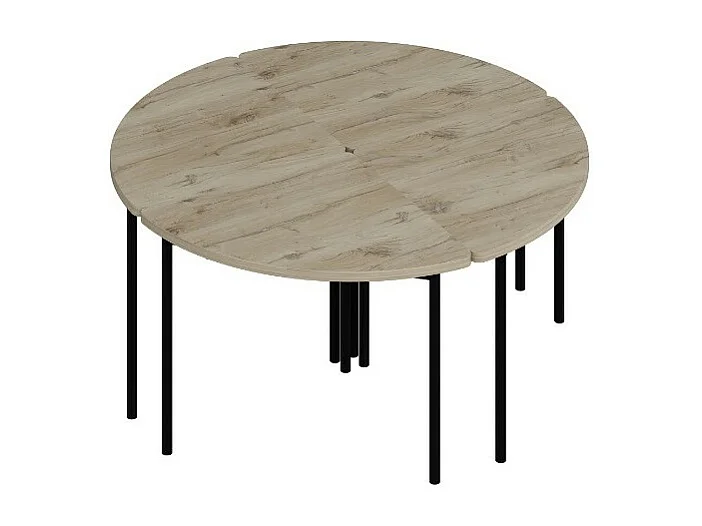 Table basse gigogne Emma 90 cm bois