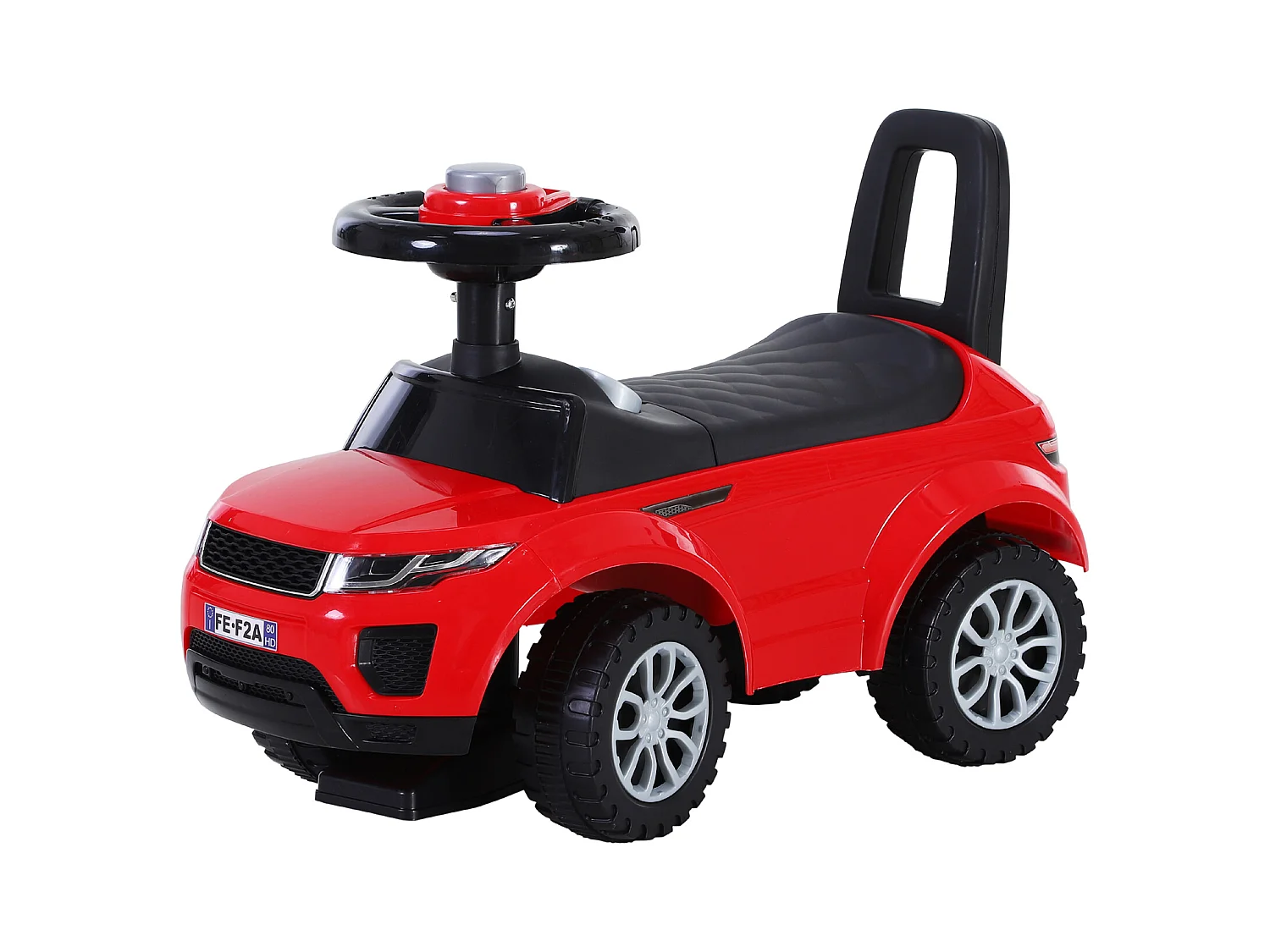 Porteur enfants voiture 12-36 mois coffre klaxon rouge