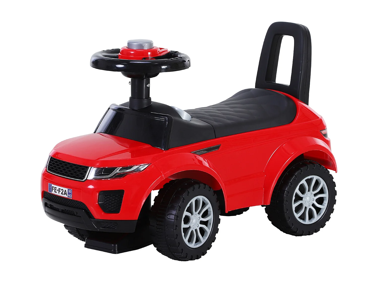 Porteur enfants voiture 12-36 mois coffre klaxon rouge