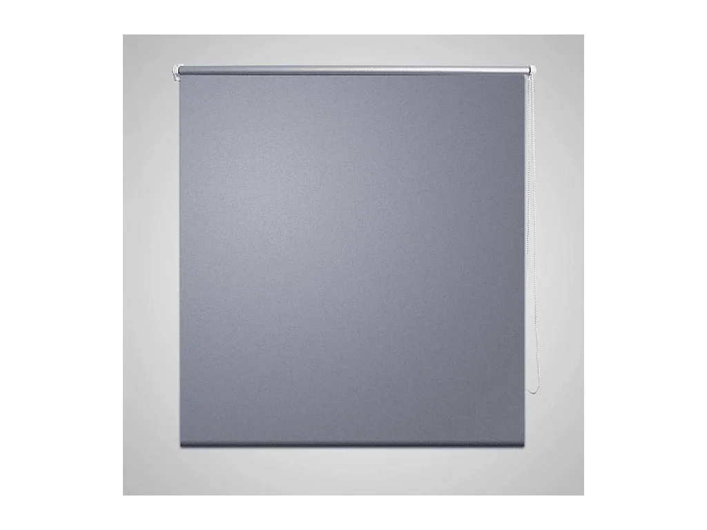 Store enrouleur occultant gris 40 x 100 cm