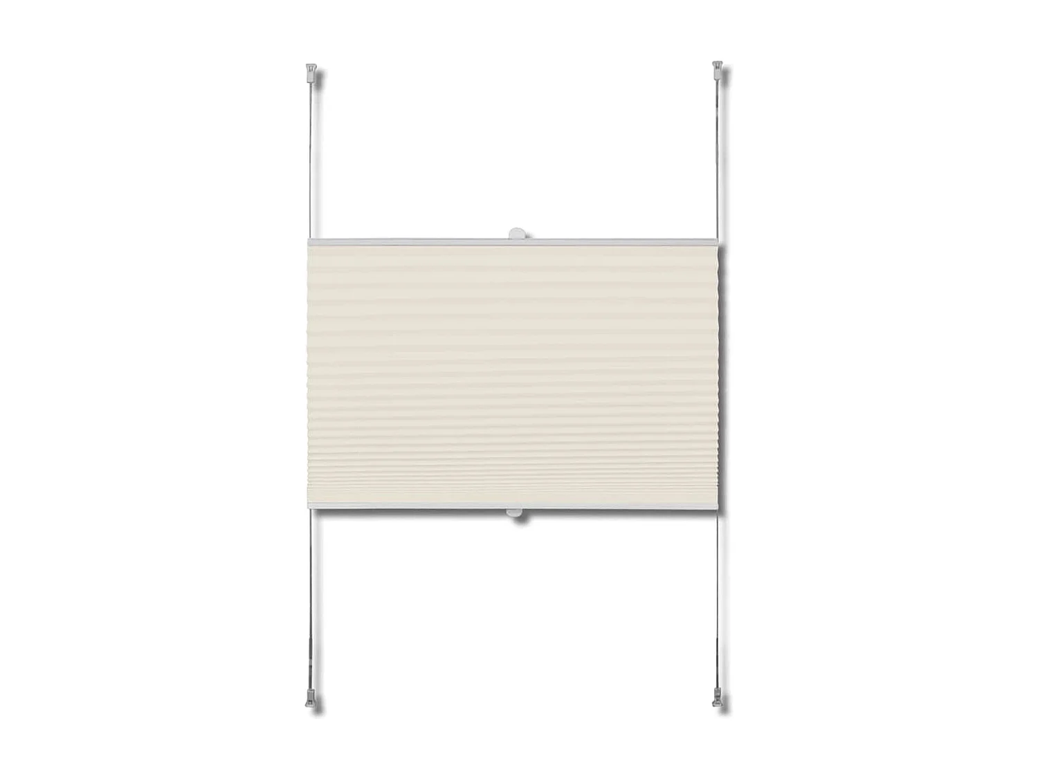 Estor plisado 50x125 cm Crema