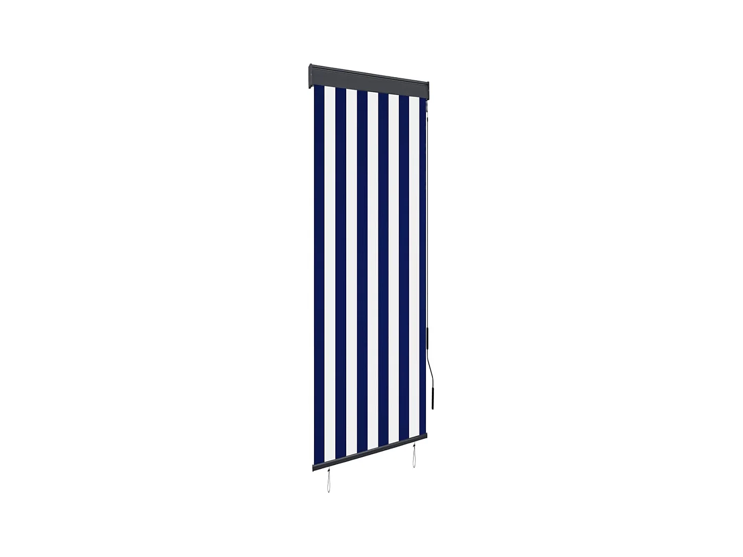 Store roulant d'extérieur 60x250 cm Bleu et blanc