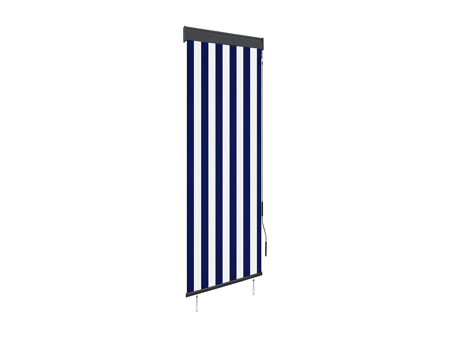 Store roulant d'extérieur 60x250 cm Bleu et blanc