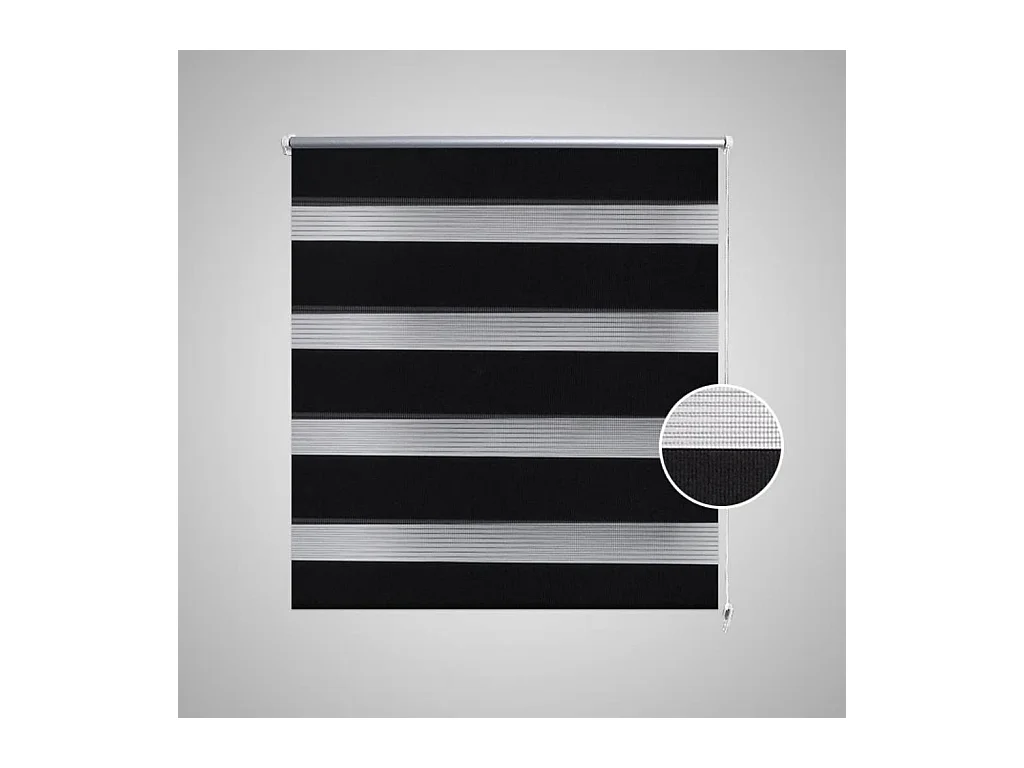 Estor enrollable filtrante 40 x 100 cm negro