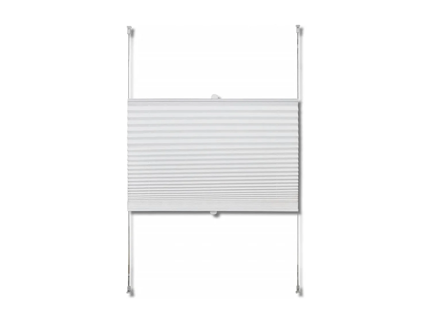 Plisseerollo 110x150 cm Weiß