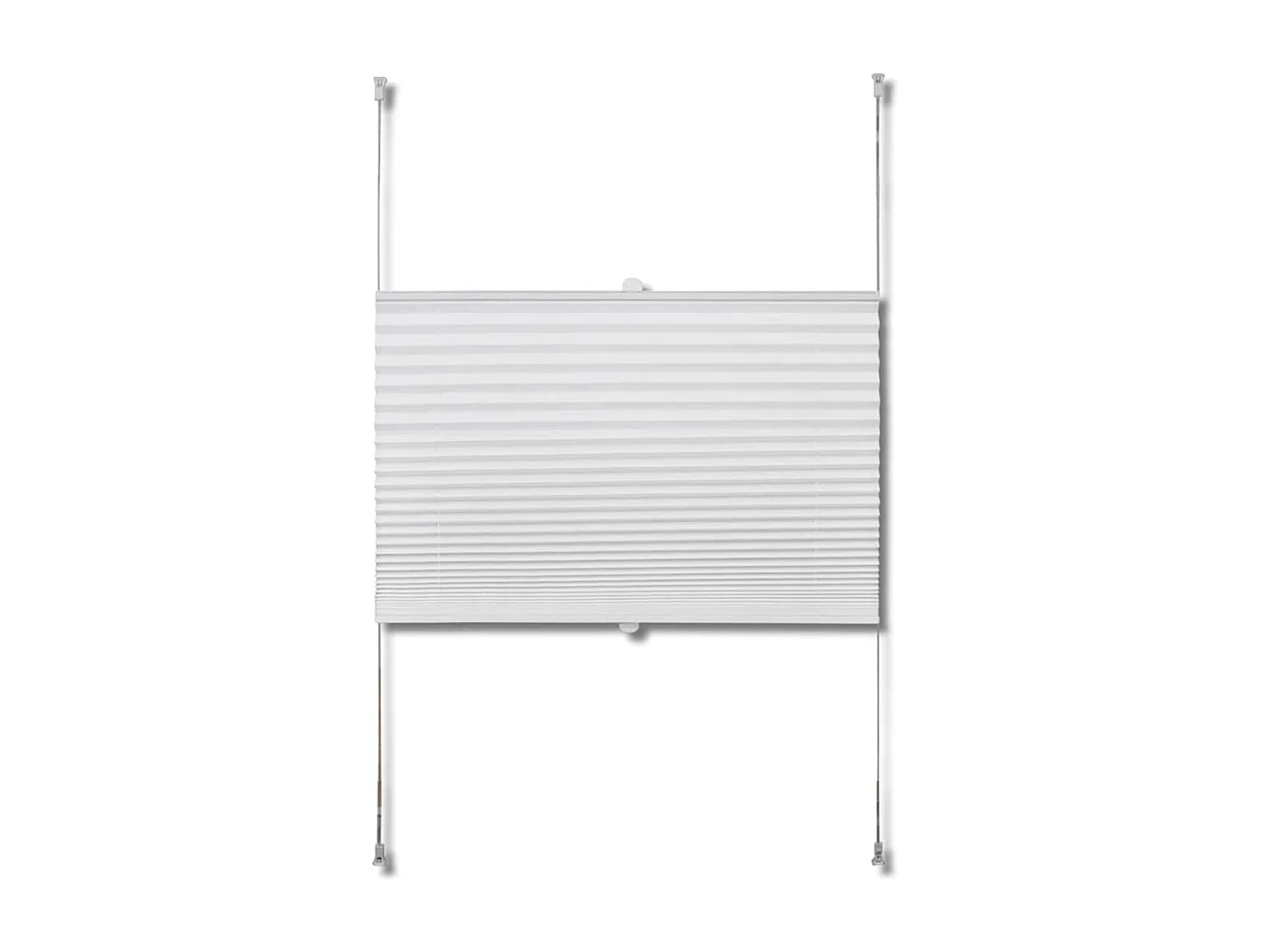 Tenda plissettata 90x125 cm Bianca