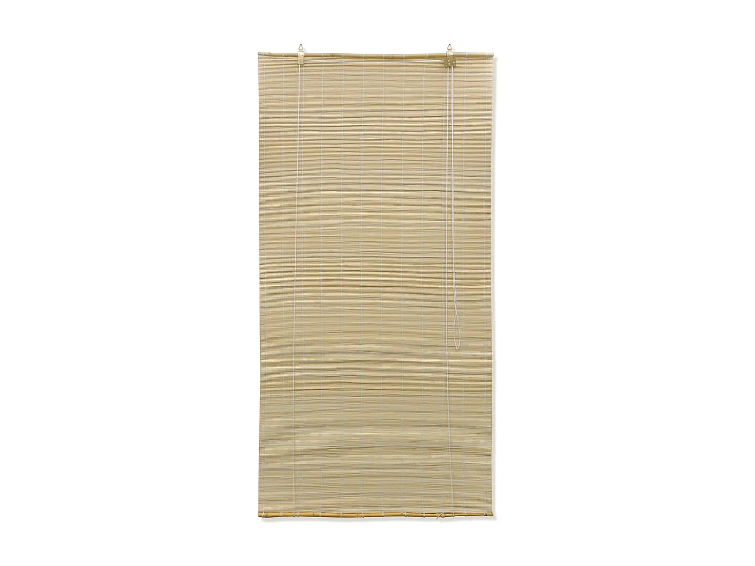 Cortina de enrolar em bambu 80x220 cm Natural