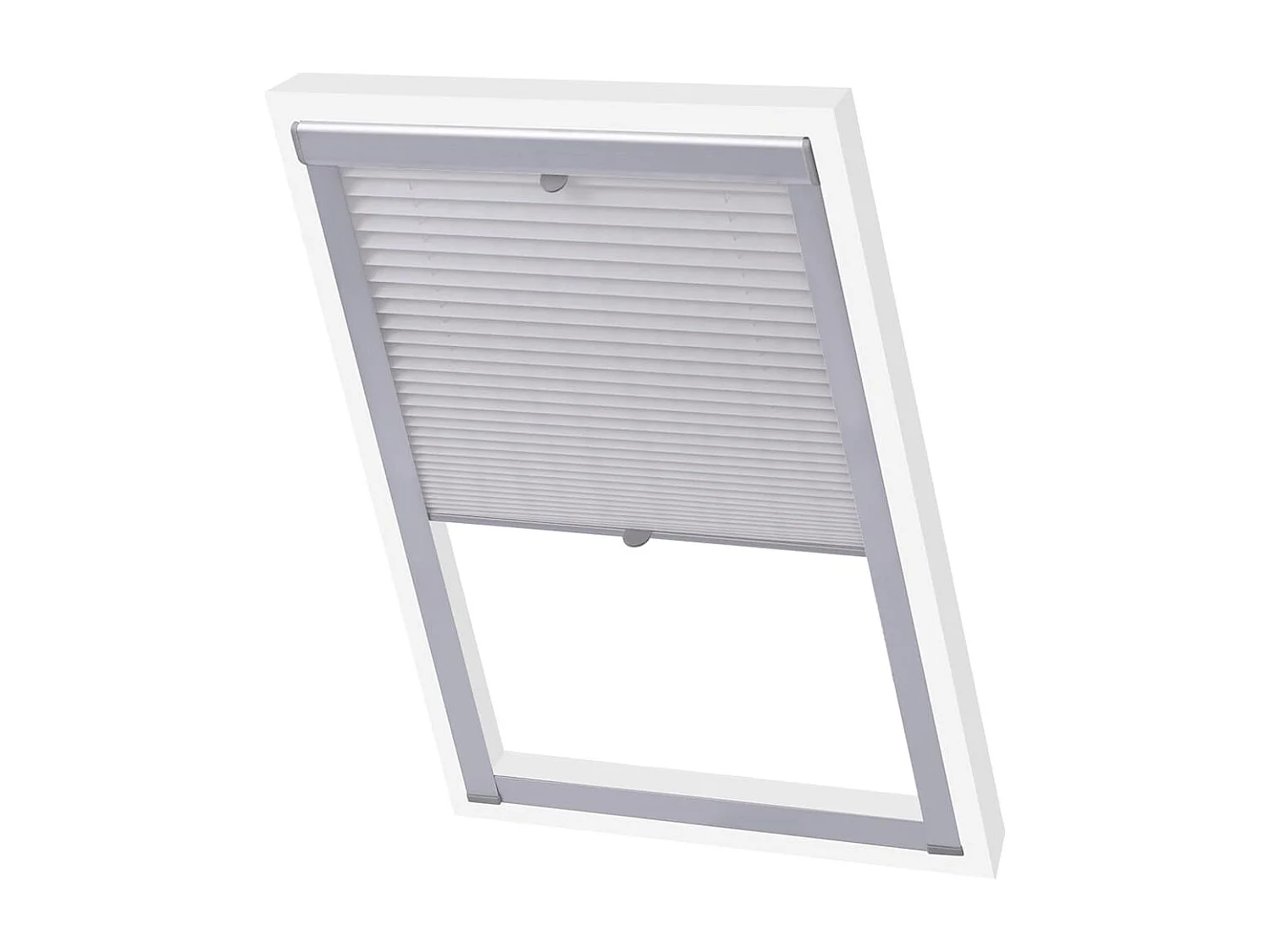 Plisségordijn Wit PK08