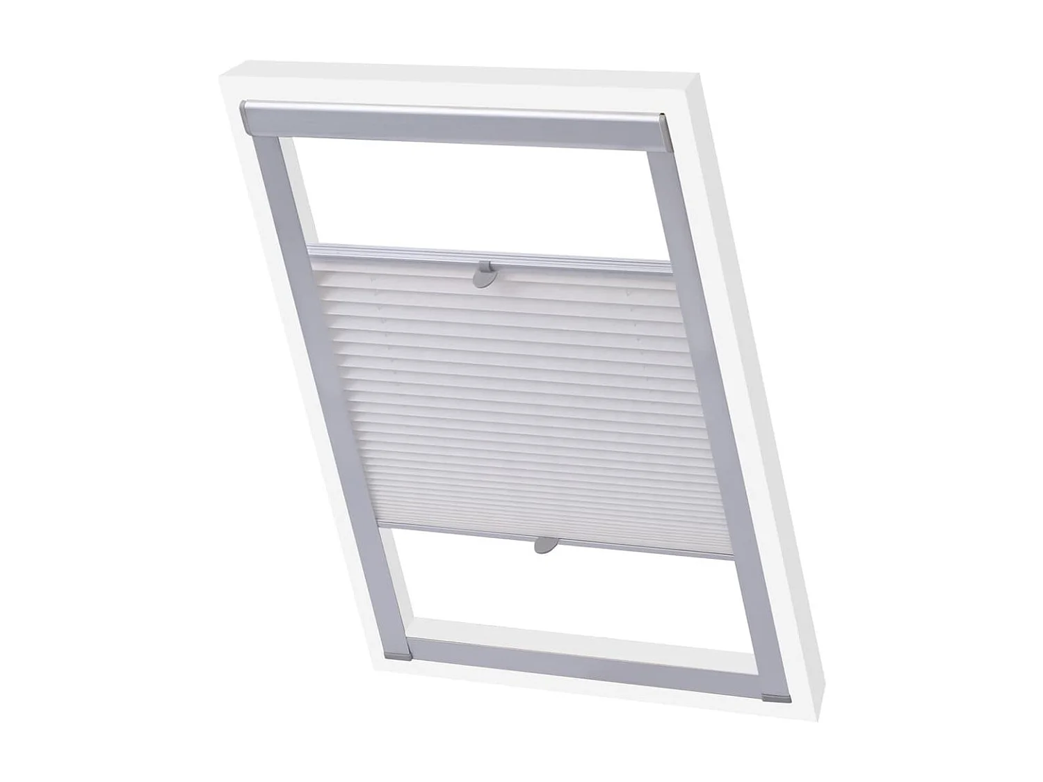 Plisségordijn Wit PK08