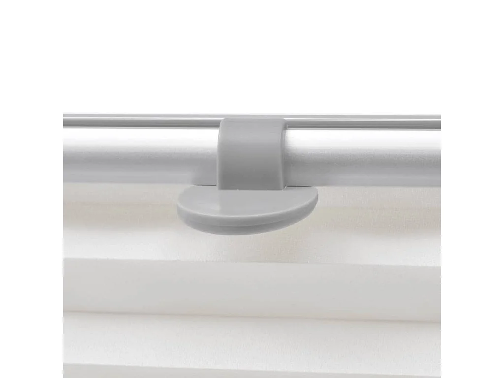 Plisségordijn Wit F06