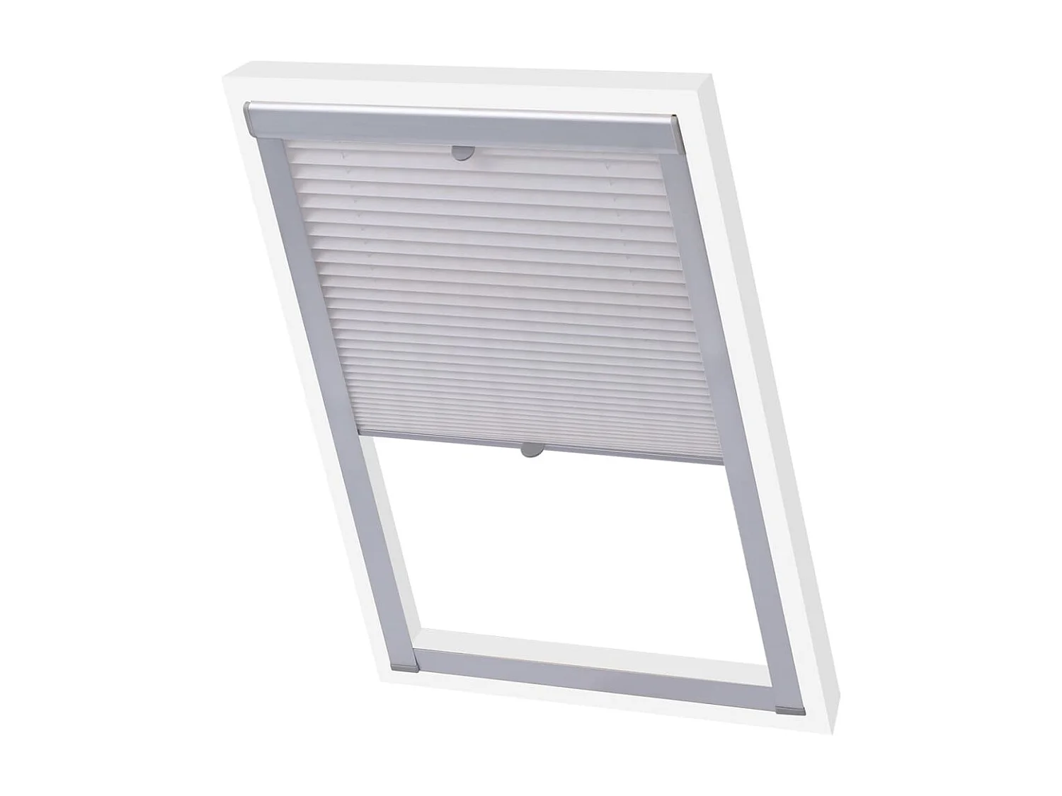 Plisségordijn Wit P08/408