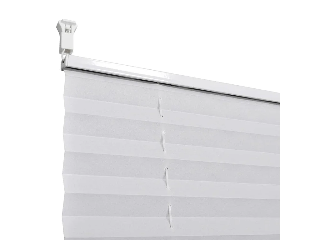 Estor plisado 70x125 cm Blanco