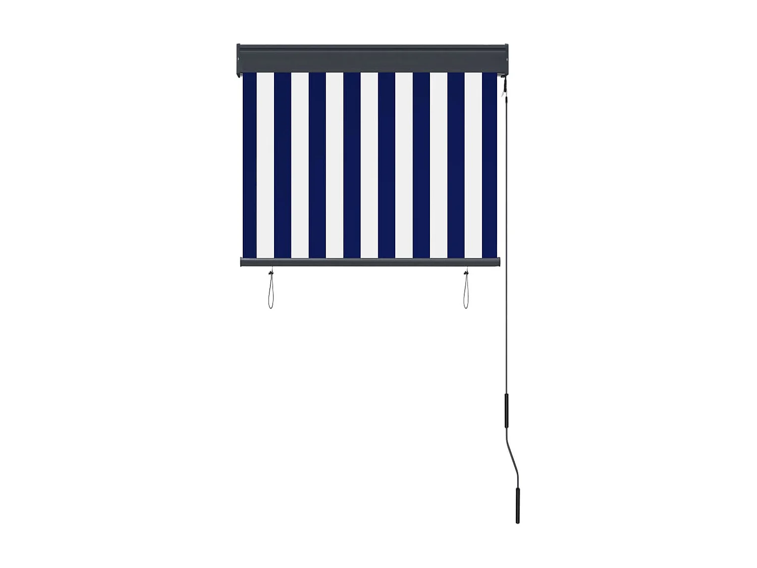 Außenrollo 80x250 cm Blau und Weiß