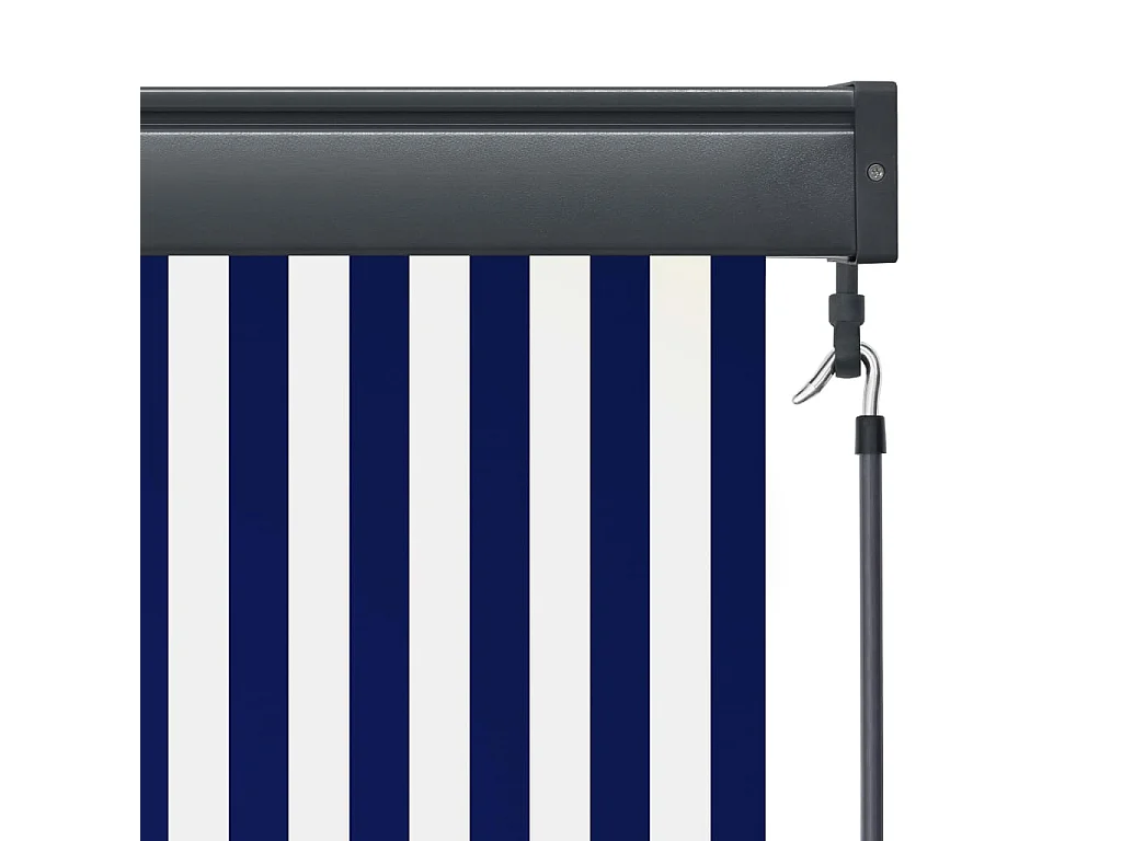 Außenrollo 80x250 cm Blau und Weiß