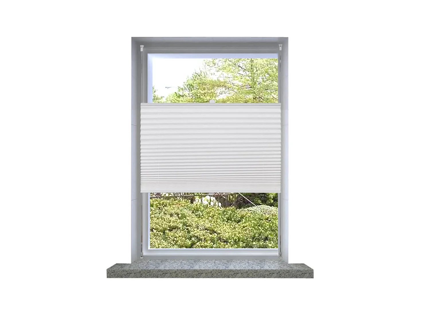 Store plissé 100x125 cm Blanc