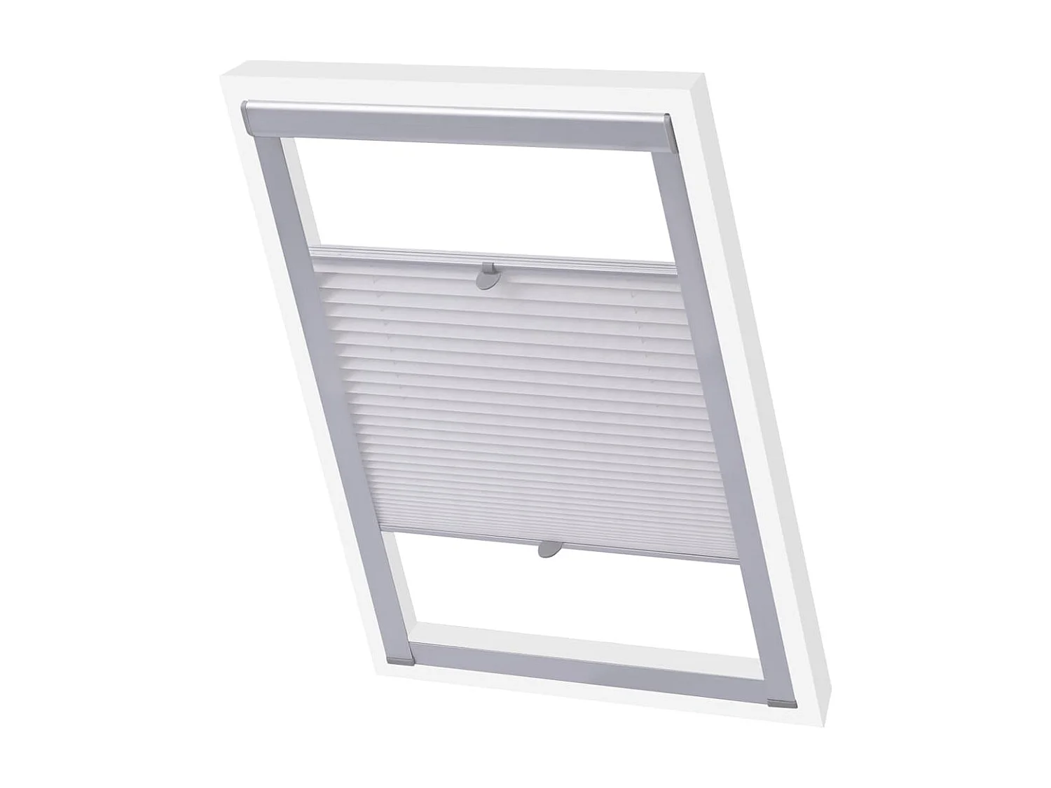 Plisségordijn Wit C04