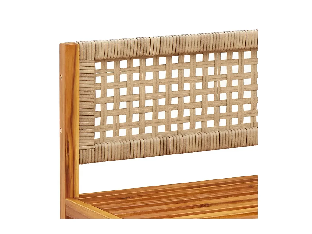 Canapé d'angle de jardin avec coussins bois massif d'acacia