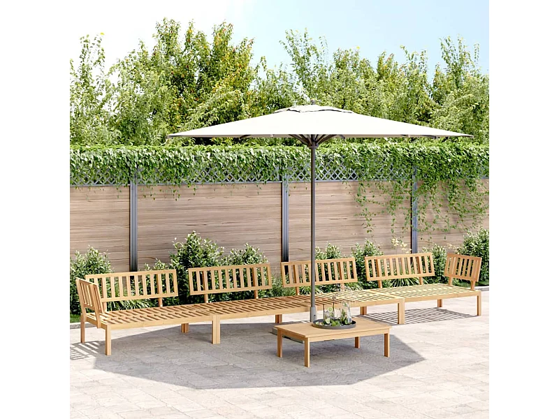 Garten-Palettenlounge 5 Stück aus massivem Akazienholz