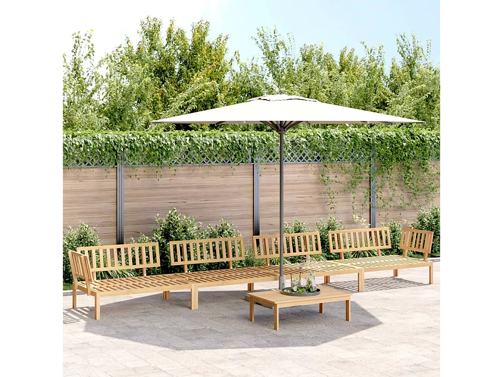 Salon palette de jardin 5 pcs bois d'acacia massif