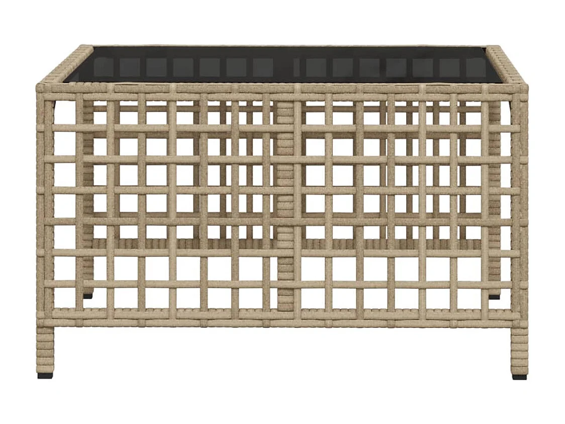 Eckgartenmöbel mit Kissen, 3 Stück, Beige-Rattan-Mischung