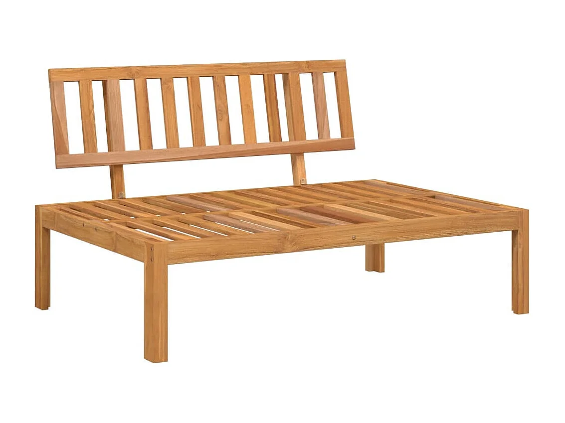 Salotto da giardino per pallet, 5 pezzi, in legno massello di acacia