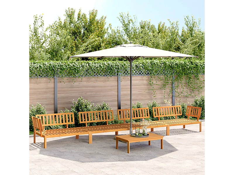 Garten-Palettenlounge 5 Stück aus massivem Akazienholz