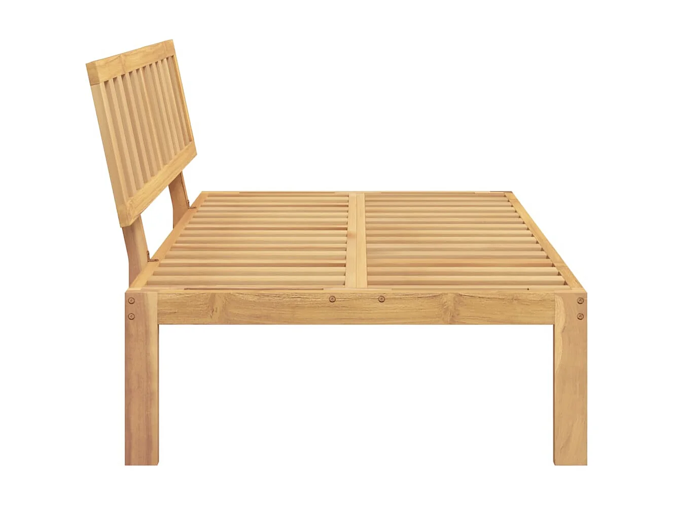 Canapé central palette de jardin bois massif d'acacia