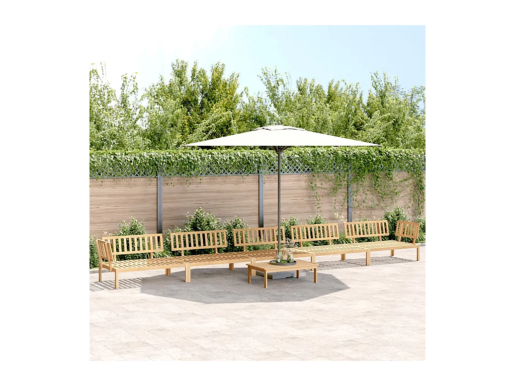 Salon palette de jardin 6 pcs bois d'acacia massif