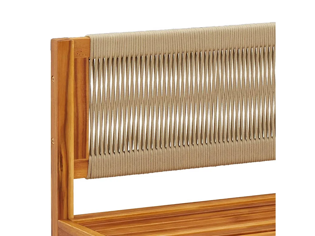 Salon de jardin avec coussins 6 pcs bois d'acacia solide