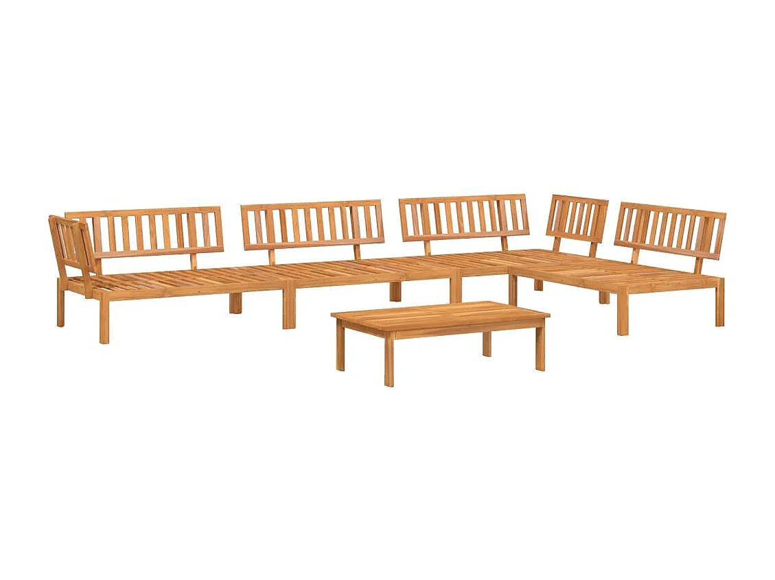 Garten-Palettenlounge 5 Stück aus massivem Akazienholz