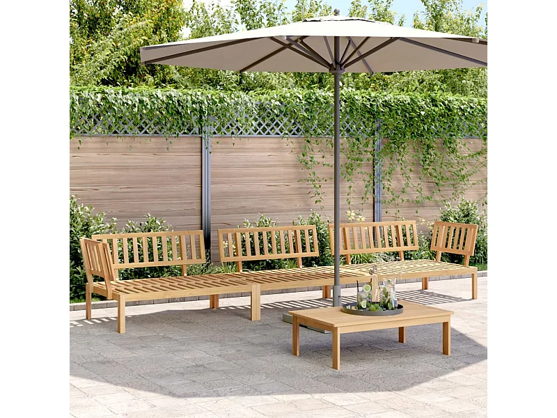 Tuinpalletlounge 4 stuks massief acaciahout