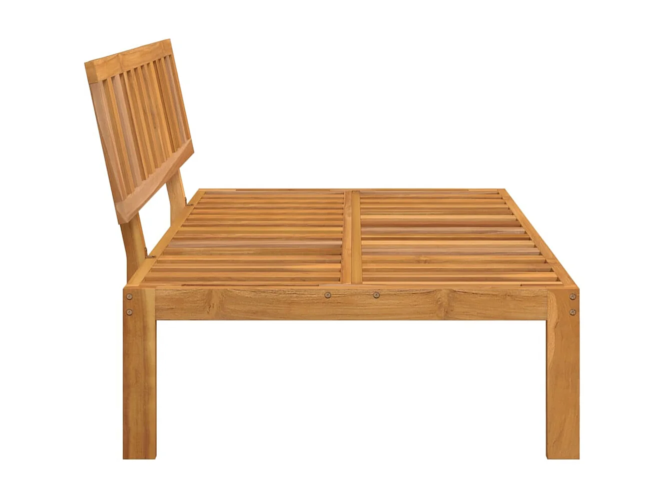 Canapé central palette de jardin bois massif d'acacia