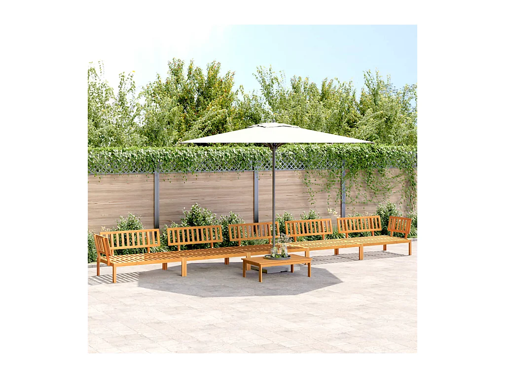 Salon palette de jardin 6 pcs bois d'acacia massif