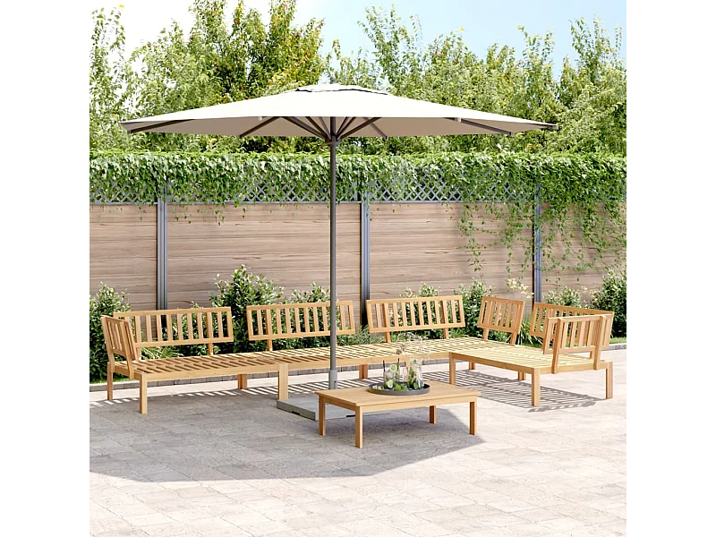 Salon palette de jardin 5 pcs bois d'acacia massif